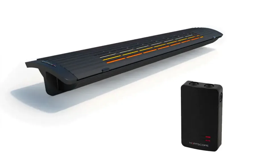 Heatscope® Next Noir intégral 3000W - Smartbox Somfy - Télécommande